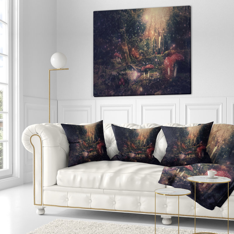 Coussin décoratif art collage Abstract, 16 po x 1 po, Coussin décoratif
