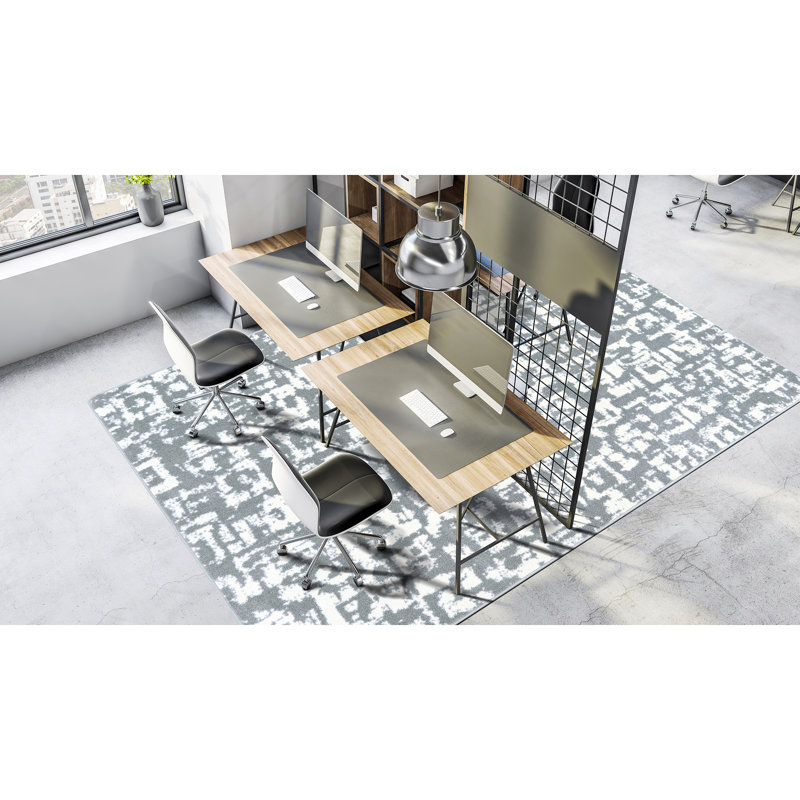 Tapis à motif de blocs WorkSpace, Rectangle 5 pi 4 po x 7 pi 8 po