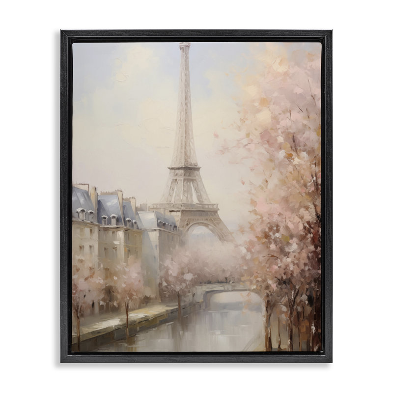 Cadre flottant doux avec vue sur la rivière Eiffel, design par Arlington Prints, H 31 po x l 25 po