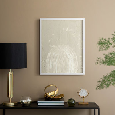 Sandy Arcs I, reproduction encadrée - bois massif