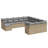  Garden Sofa Set Beige, Light Grey