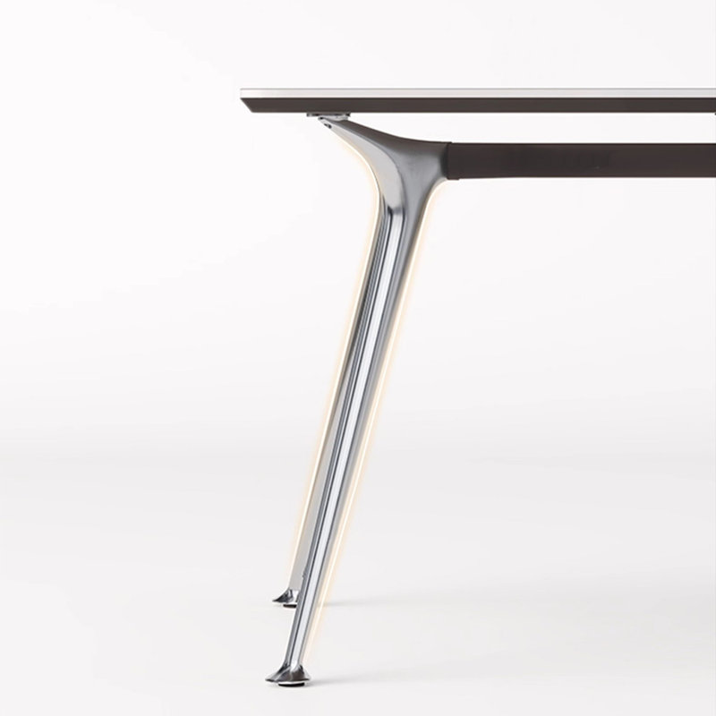 Bureau minimaliste au design minimaliste, H 29,53 po x l 62,99 po x P 31,5 po, Blanc