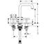 AXOR Citterio Widespread Faucet with Cross Handles-17289162