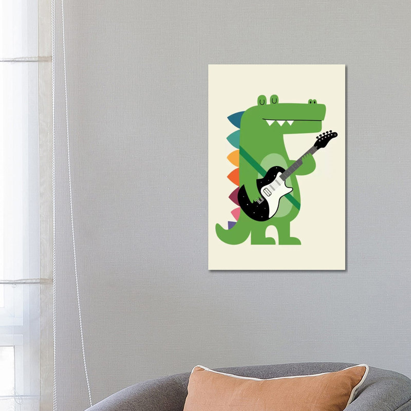 Croco Rock by Andy Westface - Print on Canvas, Wrapped Canvas, 66.04 cm H x 45.72 cm W x 1.91 cm D