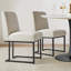 Chaises d'appoint rembourrées en tissu avec base en métal Bende-1473541371