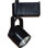  1-Light Indoor Black Mini Horizontal Adjustable Small Low-Voltage (12V) Round Back Cylinder Track Head