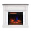 Foyer électrique duraflame, blanc brillant