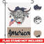 Drapeau de jardin en polyester 18 po x 12 po Gress