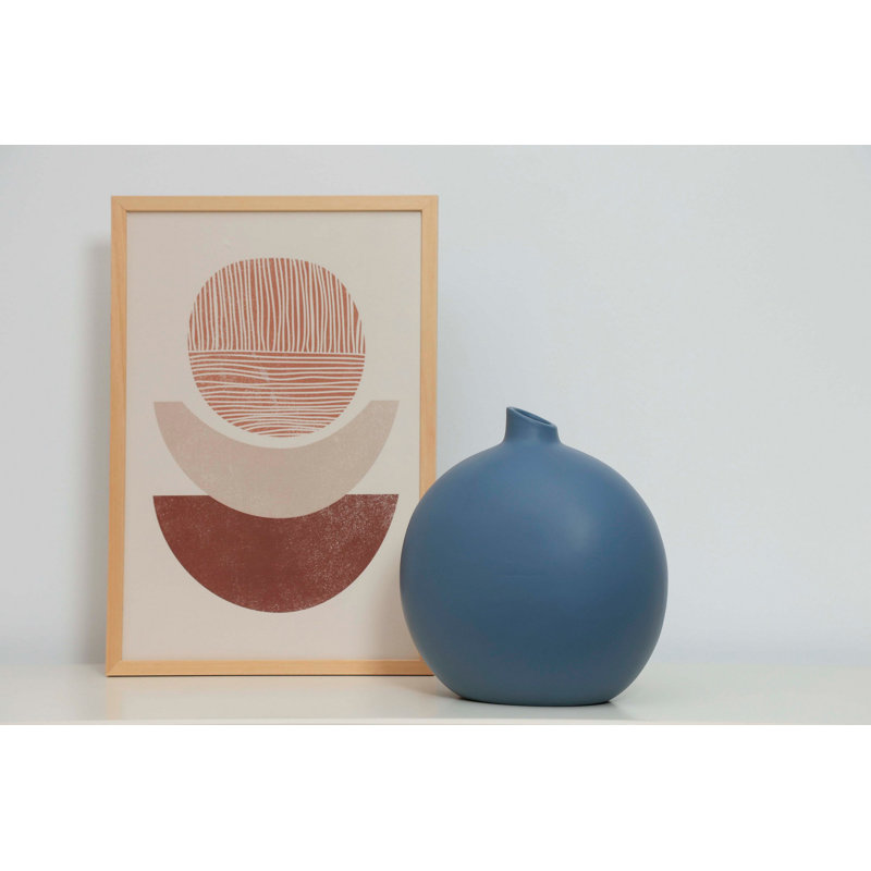 Cyna Ceramic / Porcelain Table Vase, Blue