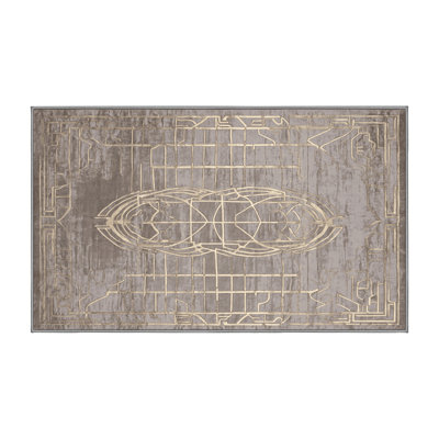 Tapis gris lavable à la machine