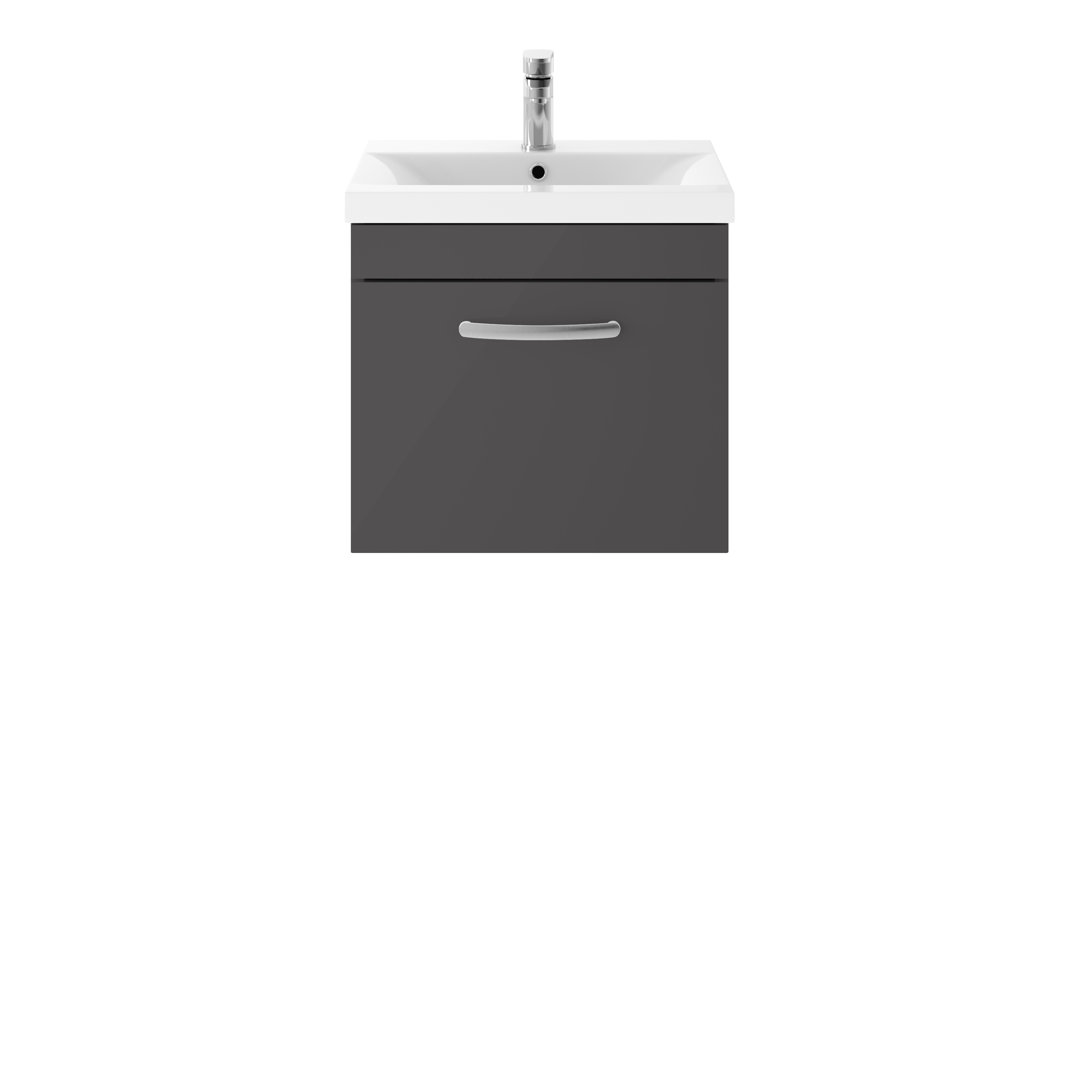 Athena 510mm Single Bathroom Vanity with Integrated Ceramic Basin