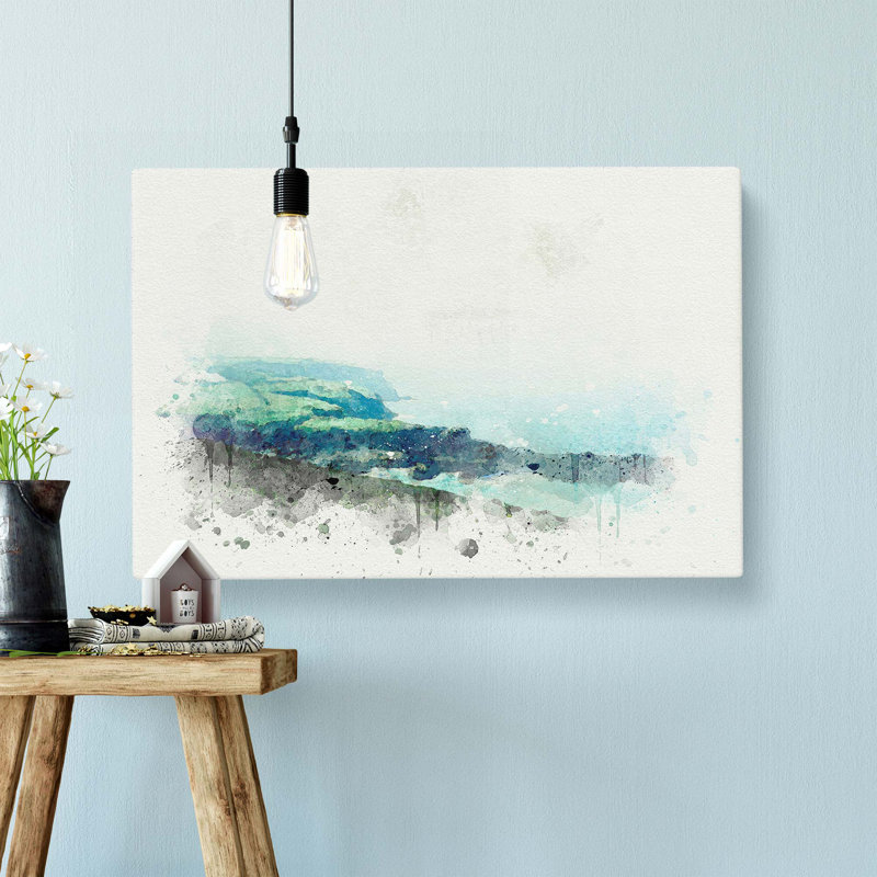 Port Isaac In Cornwall In Abstract - Wrapped Canvas Print, 40cm H x 60cm W x 3cm D