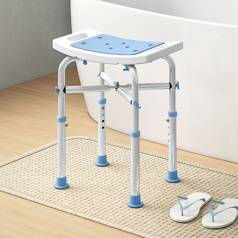 Shower Stool, Blue