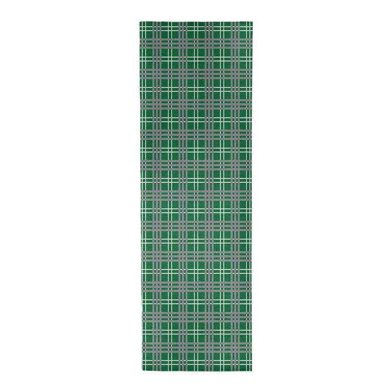 Tapis écossais vert, Tapis de couloir 2 pi 6 po x 8 pi