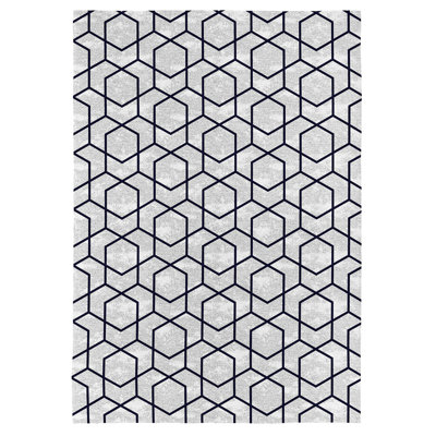 Adler Machine Woven Grey Indoor Rug
