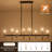8 - Light Dimmable Industrial Linear Kitchen Island Chandelier With Metal Accents for Pool Table Dining Room-430712878-433209134