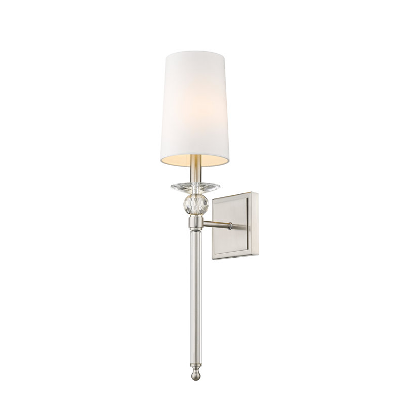 Athlyn 1-Light Dimmable Wallchiere, Brushed Nickel