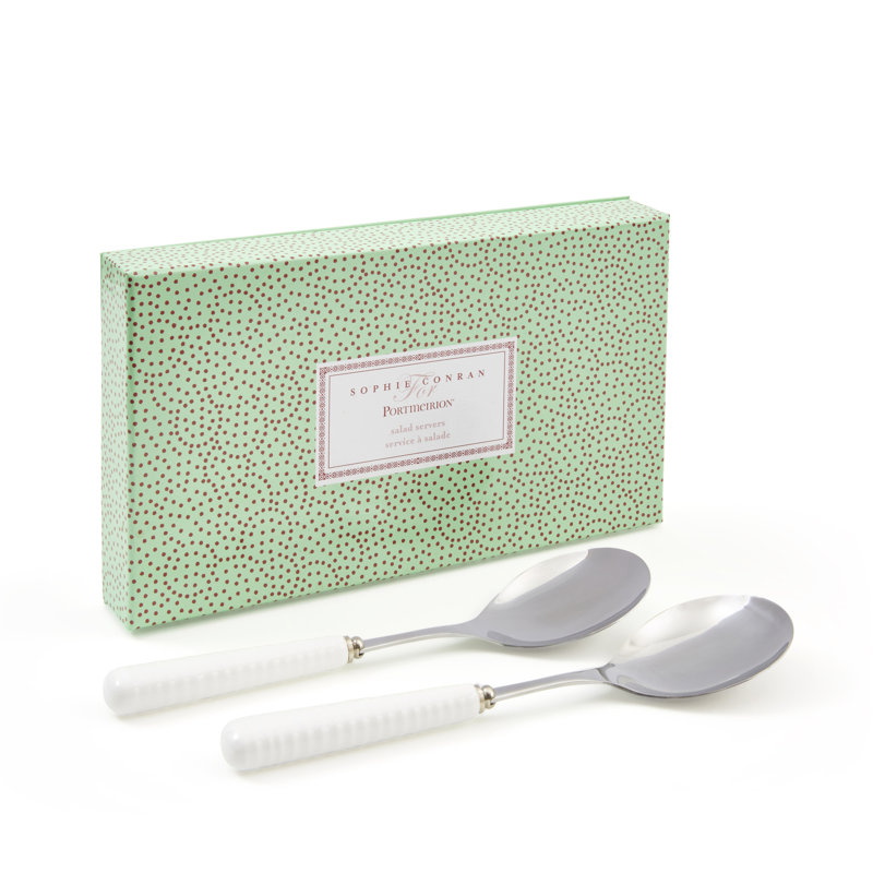 Sophie Conran, White - Pair of Silver Serving Spoons
