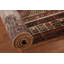 Tapis de couloir brun à motif géométrique 3x7