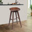 Tabouret de bar pivotant en bois massif Clithoe 31 po-1937972471-1967071431