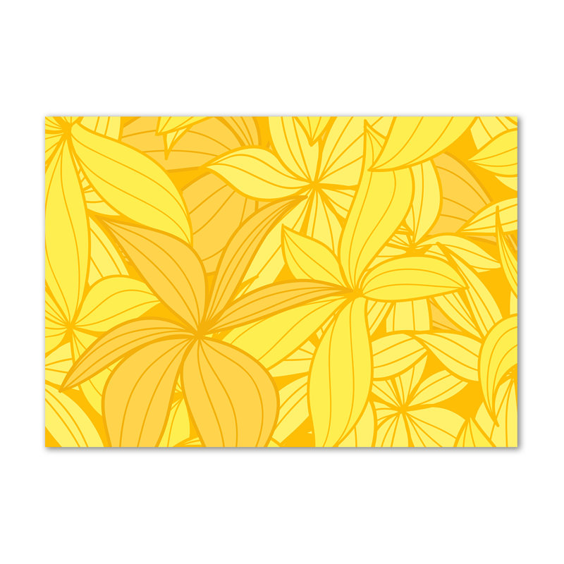 Yellow Flowers Background - Wrapped Canvas Print