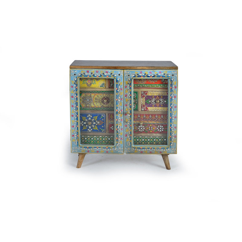 Ariv 60cm W Solid Wood Bedside Table