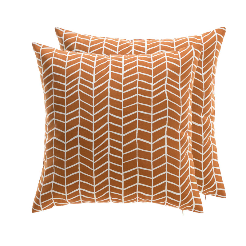Housse et insert de coussin extérieur Los Angeles, Orange, Housse de coussin seulement - sans coussin