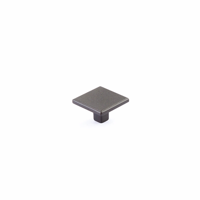 Quadrato Square Knob, Gun Metal