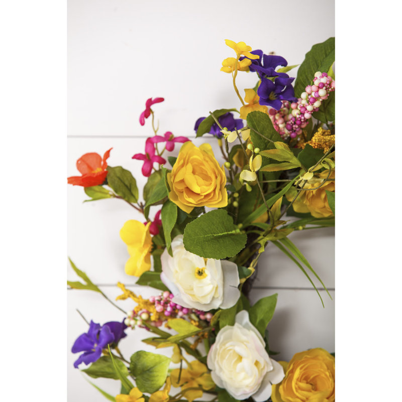 Faux Polyester 24'' Wreath