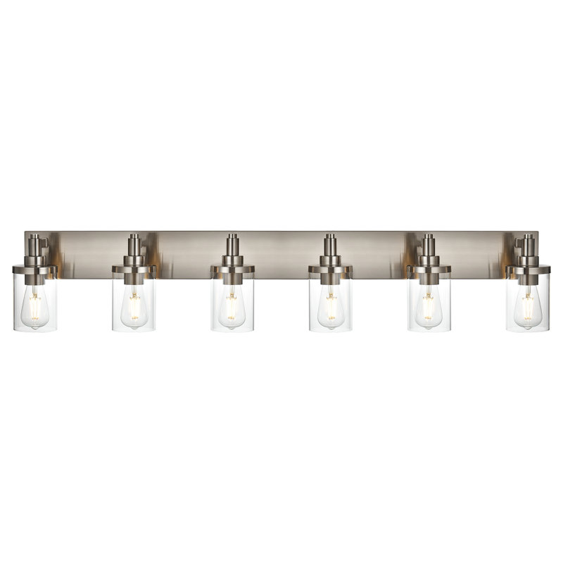 Abbotsbury Dimmable Vanity Light, Brushed Nickel, 6