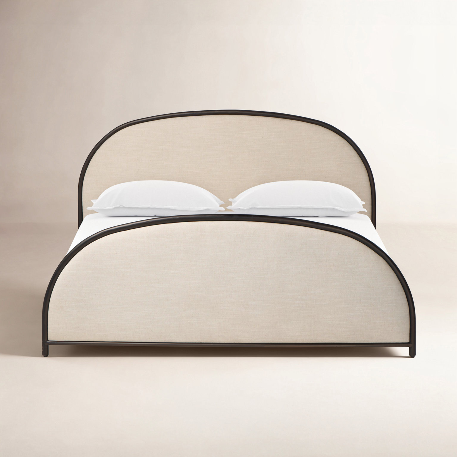 Linen Upholstered Bed, Queen