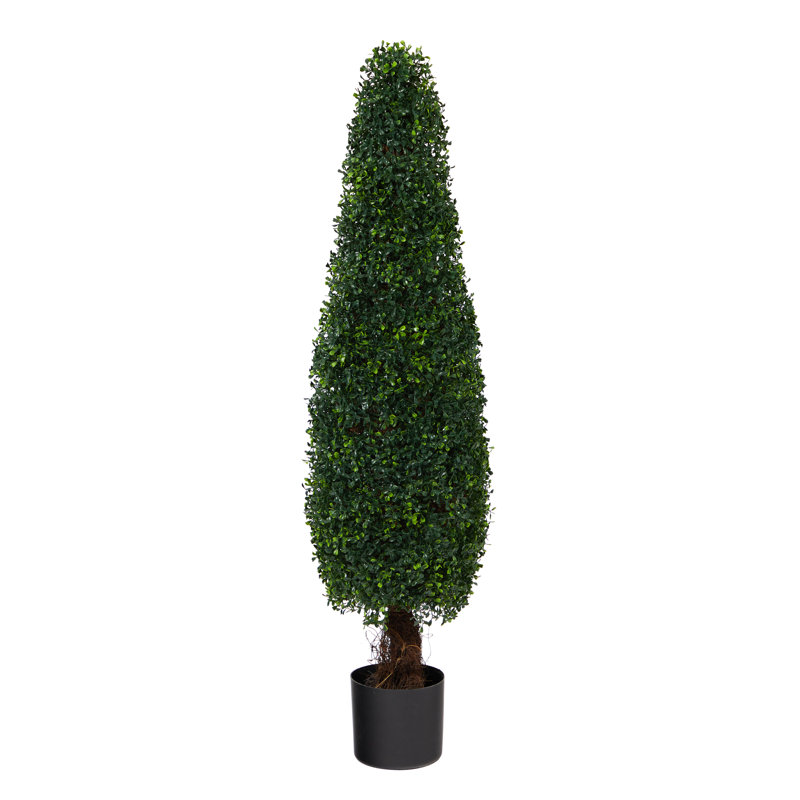 Buis artificiel topiaire résistant aux rayons UV (intérieur / extérieur), H 48 po x l 11 po x P 11 po