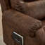 Causeuse manuelle inclinable avec console de rangement et porte-gobelets-8121012