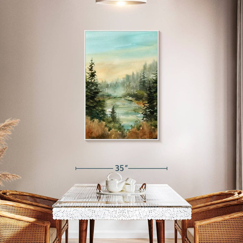 Forest Favorite Spot, Cadre flottant blanc, 29 po x 43 po