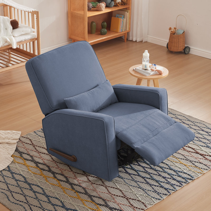 Fauteuil inclinable et pivotant Azizi, Bleu