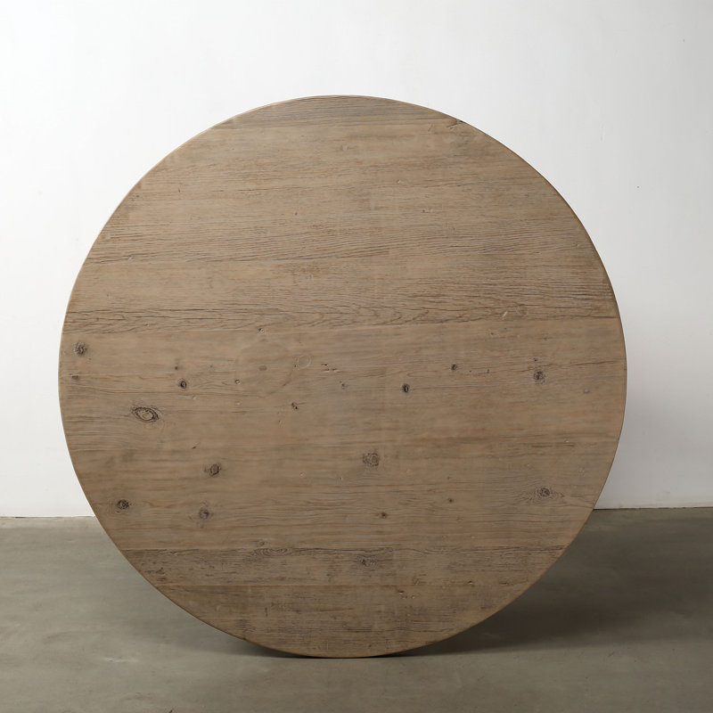 Mayling Round Pine Wood Dining Table