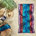 Bleu / rose / rouge tropical