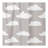 iDesign Fabric Shower Curtain with Cloud Pattern Water-Resistant-97851169