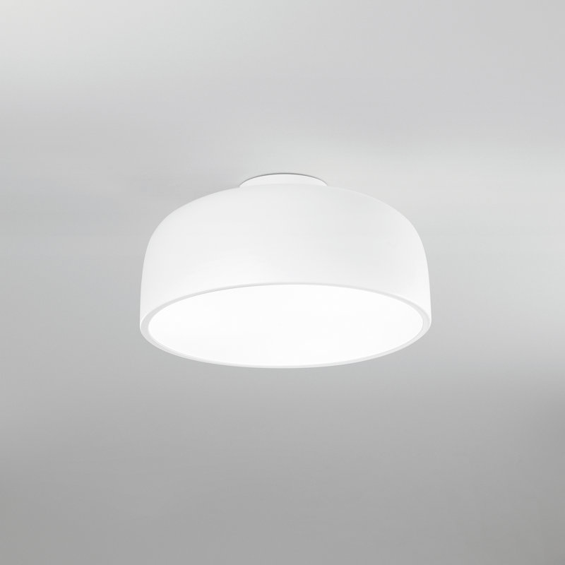 Camille Acrylic Flush Mount, White