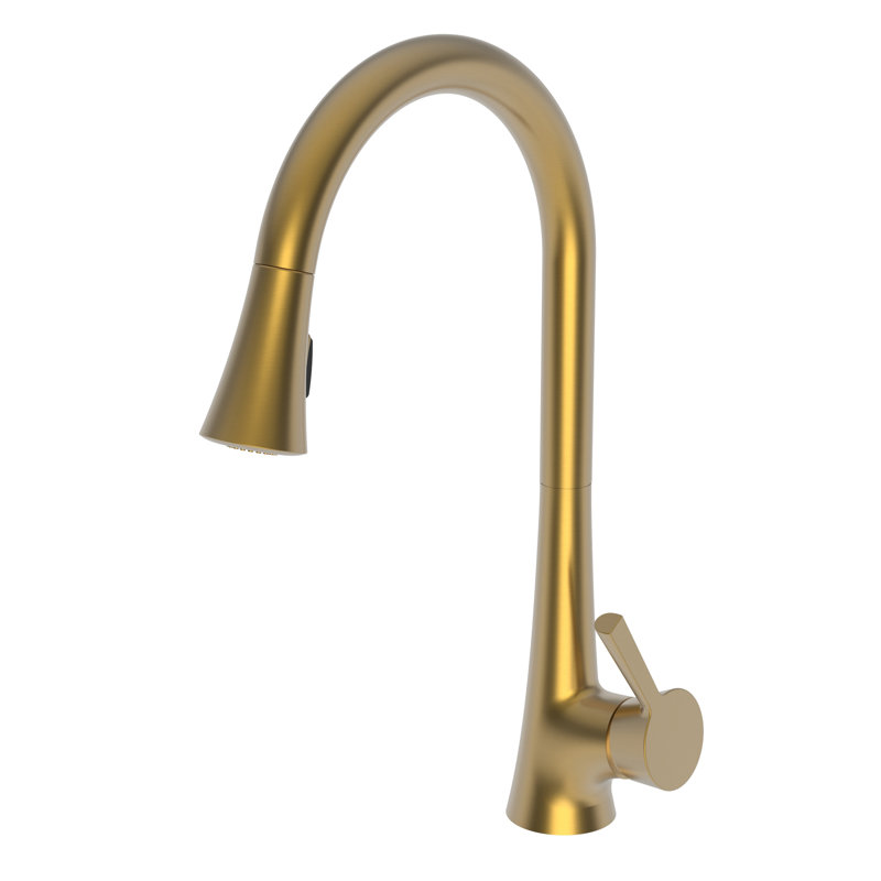 Vespera Single Handle Pull Down Kitchen Faucet, Satin Bronze (PVD)