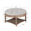 Grande table basse ronde avec repose-pieds imperméable-698867373