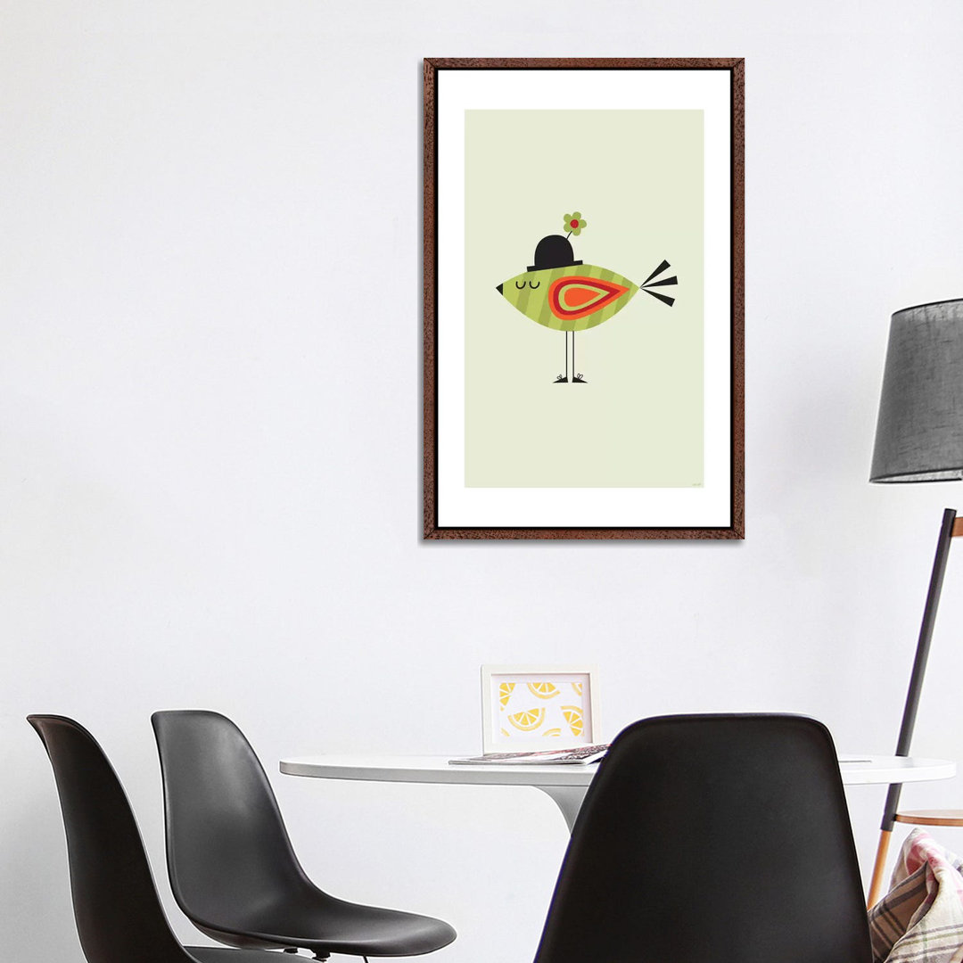 Vogel (Grün) von TomasDesign - Galerie-Giclée auf Leinwand