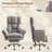 Executive Ergonomic Gaming Chair with Footrest, Teddy Fleece Wide Seat and Reclining Feature-60928528