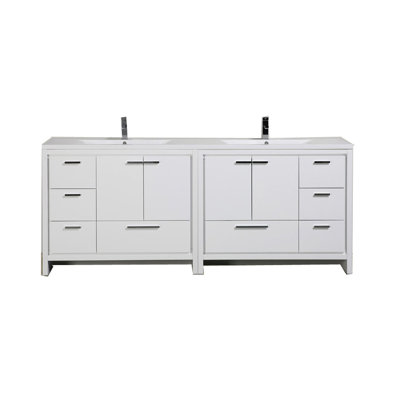 Ensemble de meuble-lavabo double 83,4 po Lefebvre