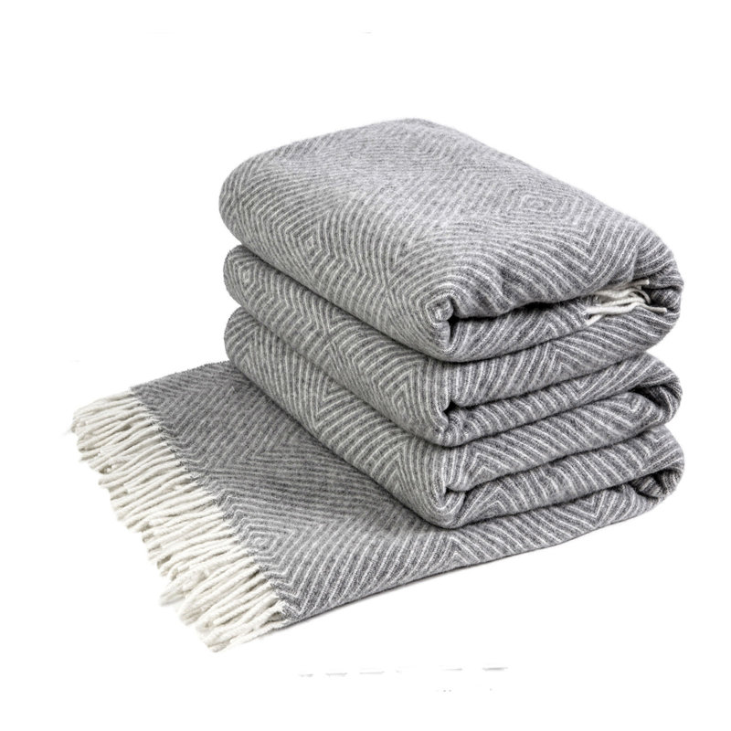 Merino wool blanket Gurekam, Gray