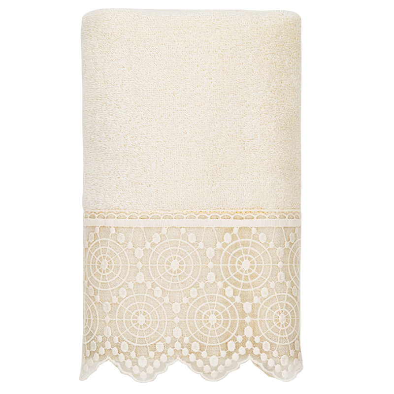 Midweight Hand Towel, Cream