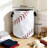 Foldable Laundry Basket With Baseball Texture - Oxford Cloth Hamper Organizer For Clothes, Toys, And Storage