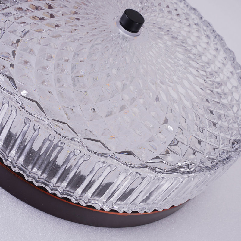 Stunning Glimmering Striped Glass Ceiling Light  11.8 Inch Elegant Modern Flush Mount Ceiling Light For Low Ceilings