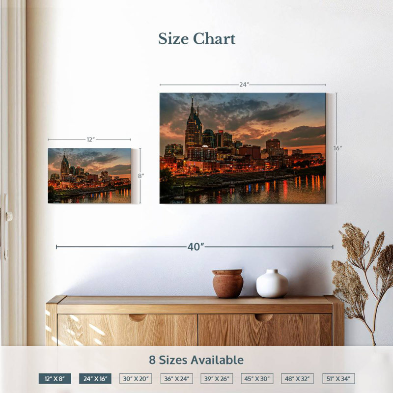 Horizon de Sirci Nashville Sundown, H 16 po x l 24 po