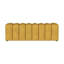 Banc rembourré en tissu capitonné, jaune moutarde-861757631